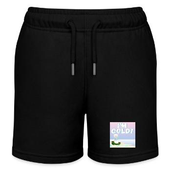 Mir ist kalt - EISBÄR - WINTERTIER - STRAND - Kinder Organic Joggingshorts Mini Bolter von Stanley/Stella - Schwarz - Vorne