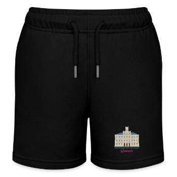 Weimar, Historisches Rathaus, Deutschland - Kinder Organic Joggingshorts Mini Bolter von Stanley/Stella - Schwarz - Vorne