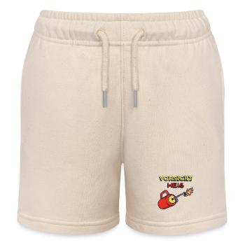 Feuerwehr Feuer Statement Brennen Brandschutz - Kinder Organic Joggingshorts Mini Bolter von Stanley/Stella - Natur - Vorne