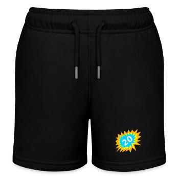 was schenken, 20 bunt - Kinder Organic Joggingshorts Mini Bolter von Stanley/Stella - Schwarz - Vorne
