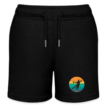 handball, fan de handball, jouer au handball - Short de jogging enfant bio Stanley/Stella - noir - Devant