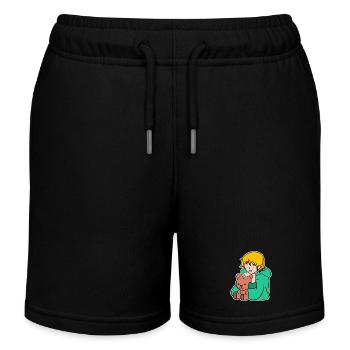 Manga Anime Pop Culture Cartoon Cosplay Japan - Kids Organic Sweat Shorts by Stanley/Stella - black - Front