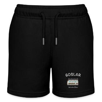 Goslar, iconic historic town hall, - Kids Organic Sweat Shorts by Stanley/Stella - black - Front