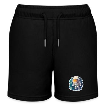 Aventure spatiale - Short de jogging enfant bio Stanley/Stella - noir - Devant
