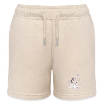 Rakete beim Start - Kinder Organic Joggingshorts Mini Bolter von Stanley/Stella - Natur - Vorne