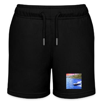 Vue naturelle - Short de jogging enfant bio Stanley/Stella - noir - Devant