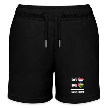 Drapeau 100% Genius du Togo et des Pays-Bas - Short de jogging enfant bio Stanley/Stella - noir - Devant