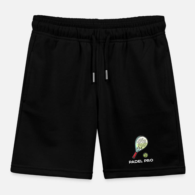 Padel Game Butterfly Ball Padel Statement Racket Kids Organic Sweat Shorts by Stanley/Stella