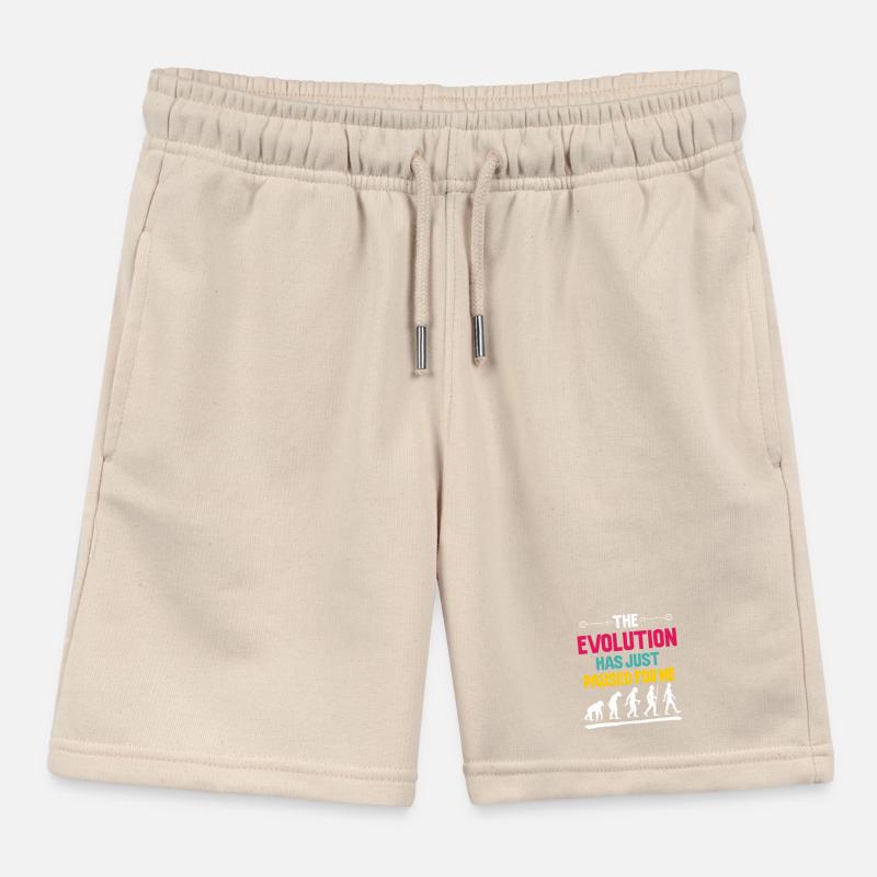 L'évolution s'est simplement arrêtée pour moi Short de jogging enfant bio Stanley/Stella