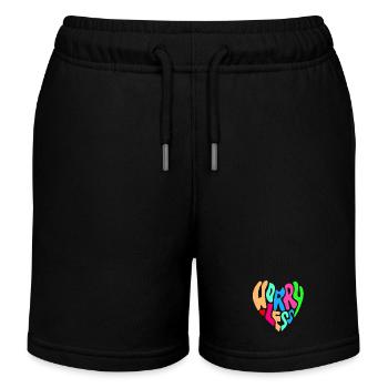 Weniger Sorgen machen ist der Rat # - Kinder Organic Joggingshorts Mini Bolter von Stanley/Stella - Schwarz - Vorne