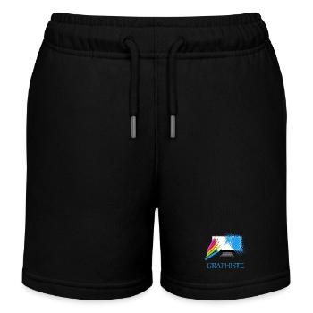 Grafiker - Kinder Organic Joggingshorts Mini Bolter von Stanley/Stella - Schwarz - Vorne