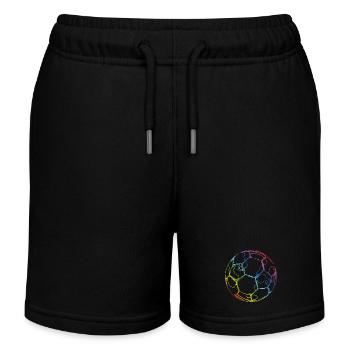 Fußball - Kinder Organic Joggingshorts Mini Bolter von Stanley/Stella - Schwarz - Vorne
