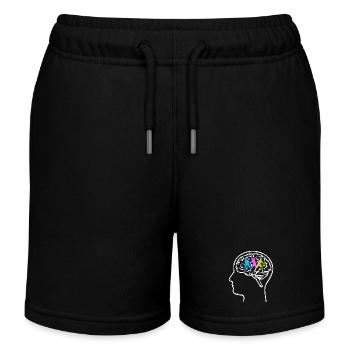 Padel Verein Spieler Padelteam Turnier Padelspiel - Kinder Organic Joggingshorts Mini Bolter von Stanley/Stella - Schwarz - Vorne