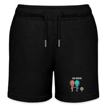 Padel Padel Team Sport Balls Racket Statement - Kids Organic Sweat Shorts by Stanley/Stella - black - Front