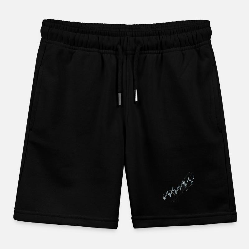 Candlestick chart Kids Organic Sweat Shorts by Stanley/Stella