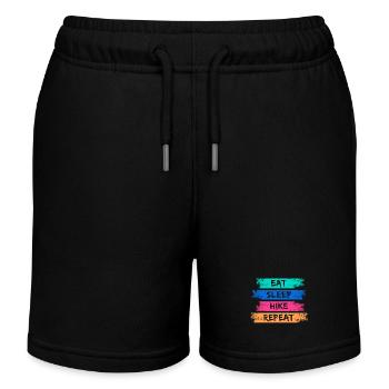 Bergwanderung Statement Wandern Wanderung Natur - Kinder Organic Joggingshorts Mini Bolter von Stanley/Stella - Schwarz - Vorne
