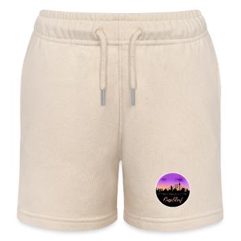 Düsseldorf Fine Skyline - Kinder Organic Joggingshorts Mini Bolter von Stanley/Stella - Natur - Vorne