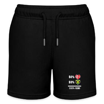 Jamaika und Dänemark 100% geniale Flagge - Kinder Organic Joggingshorts Mini Bolter von Stanley/Stella - Schwarz - Vorne