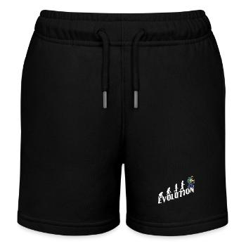 Evolution Wanderer Wandern Wanderung Bergwanderung - Kinder Organic Joggingshorts Mini Bolter von Stanley/Stella - Schwarz - Vorne