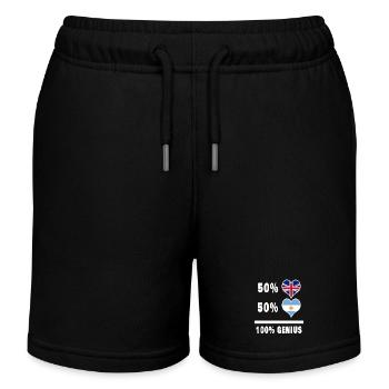 Argentine et Grande-Bretagne 100% Genius Flag - Short de jogging enfant bio Stanley/Stella - noir - Devant