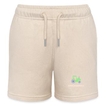 Commercial Vehicle Saying Tractor Country Life Farmer - Kids Organic Sweat Shorts by Stanley/Stella - soft Ecru - Front