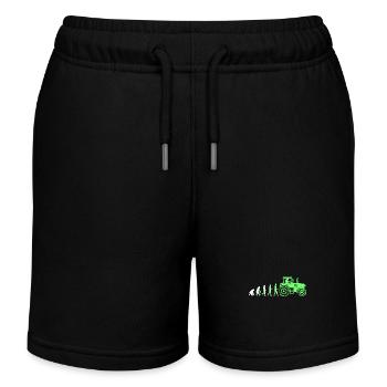 Commercial Vehicle Tractor Evolution Vehicle Bauer Field - Kids Organic Sweat Shorts by Stanley/Stella - black - Front