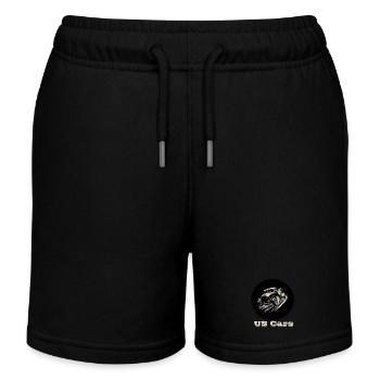 US Cars weiß - Kinder Organic Joggingshorts Mini Bolter von Stanley/Stella - Schwarz - Vorne