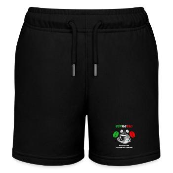 Espresso Italien Design - Kinder Organic Joggingshorts Mini Bolter von Stanley/Stella - Schwarz - Vorne