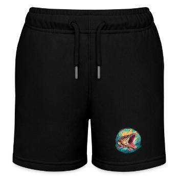 Hecht - Kinder Organic Joggingshorts Mini Bolter von Stanley/Stella - Schwarz - Vorne