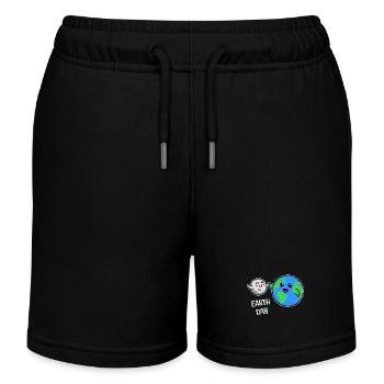 Mother Earth Environment Eco-Friendly Statement - Kids Organic Sweat Shorts by Stanley/Stella - black - Front