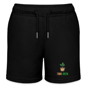 Arbre Déclaration Environnement Terre Nature Conservation Nature Nature - Short de jogging enfant bio Stanley/Stella - noir - Devant