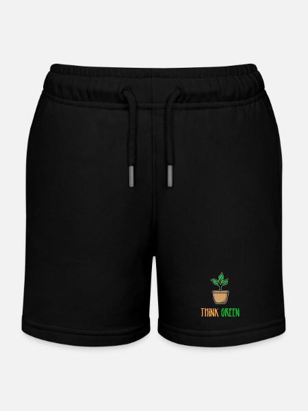 Arbre Déclaration Environnement Terre Nature Conservation Nature Nature - Short de jogging enfant bio Stanley/Stella - noir