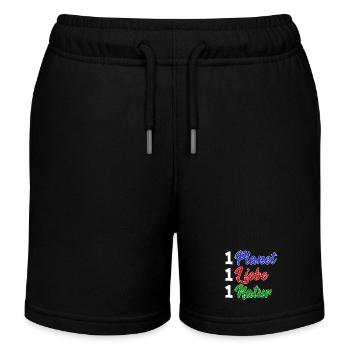 Natur Erde Umwelt Umweltfreundlich Statement - Kinder Organic Joggingshorts Mini Bolter von Stanley/Stella - Schwarz - Vorne