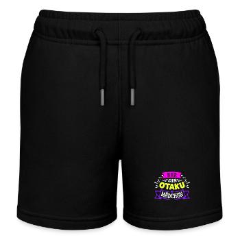 Heart Anime Girl Statement Otaku Manga Japan - Kids Organic Sweat Shorts by Stanley/Stella - black - Front