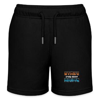 Otaku Anime Animation Japan Manga Statement Comic - Kids Organic Sweat Shorts by Stanley/Stella - black - Front