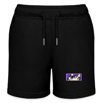 Comic Zeichentrick Manga Japan Anime Animation - Kinder Organic Joggingshorts Mini Bolter von Stanley/Stella - Schwarz - Vorne
