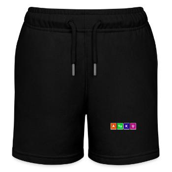 Manga Anime Statement Japanisch Comic Animation - Kinder Organic Joggingshorts Mini Bolter von Stanley/Stella - Schwarz - Vorne
