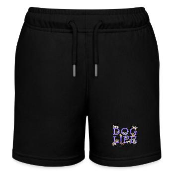 Hund Lieblingstier Welpe Haustiere Kuscheltier - Kinder Organic Joggingshorts Mini Bolter von Stanley/Stella - Schwarz - Vorne