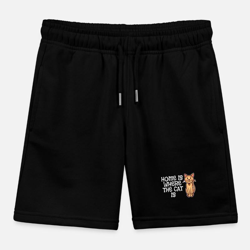 Cat Statement Pets Favorite Pet Pet Kids Organic Sweat Shorts by Stanley/Stella