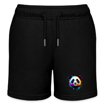 Panda - Short de jogging enfant bio Stanley/Stella - noir - Devant