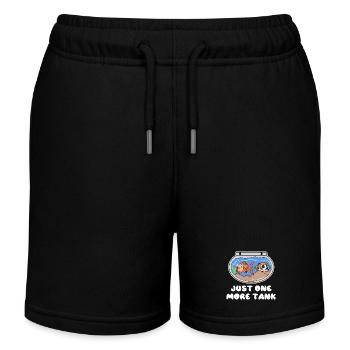 Aquarium Statement Goldfisch Haustiere Kuscheltier - Kinder Organic Joggingshorts Mini Bolter von Stanley/Stella - Schwarz - Vorne