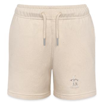 Spooky Scarecrow - Kids Organic Sweat Shorts by Stanley/Stella - soft Ecru - Front