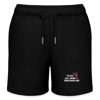 Retirement Pensioner Senior Statement Pensioner - Kids Organic Sweat Shorts by Stanley/Stella - black - Front