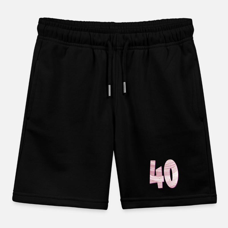 ZAHL 40 VIERZIG - VIERZIGJÄHRIGE GEBURTSTAG Kinder Organic Joggingshorts Mini Bolter von Stanley/Stella