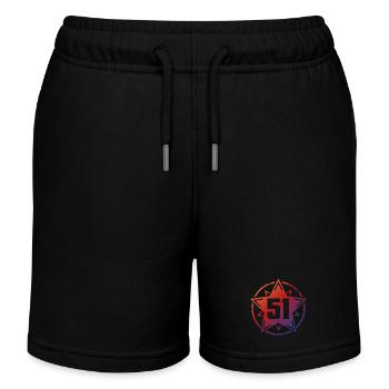 Super Star 51 - Kinder Organic Joggingshorts Mini Bolter von Stanley/Stella - Schwarz - Vorne