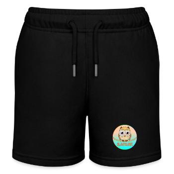 SLACKLINE EULEN - VOGEL - Kinder Organic Joggingshorts Mini Bolter von Stanley/Stella - Schwarz - Vorne