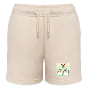 Thé de hibou - Short de jogging enfant bio Stanley/Stella - écru doux - Devant