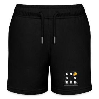 Arbeiter Job Beruf Karriere Bauarbeiter Erfolg - Kinder Organic Joggingshorts Mini Bolter von Stanley/Stella - Schwarz - Vorne