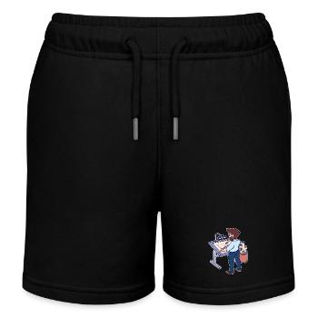 Projektmanager Karriere Arbeit Job Geld Verdienen - Kinder Organic Joggingshorts Mini Bolter von Stanley/Stella - Schwarz - Vorne