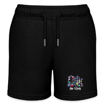 Workaholic Statement Job Wissenschafter Karriere - Kinder Organic Joggingshorts Mini Bolter von Stanley/Stella - Schwarz - Vorne